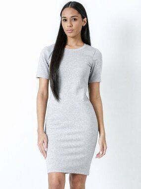 Gray Short Sleeve T-Shirt Dress - NWT - The Label